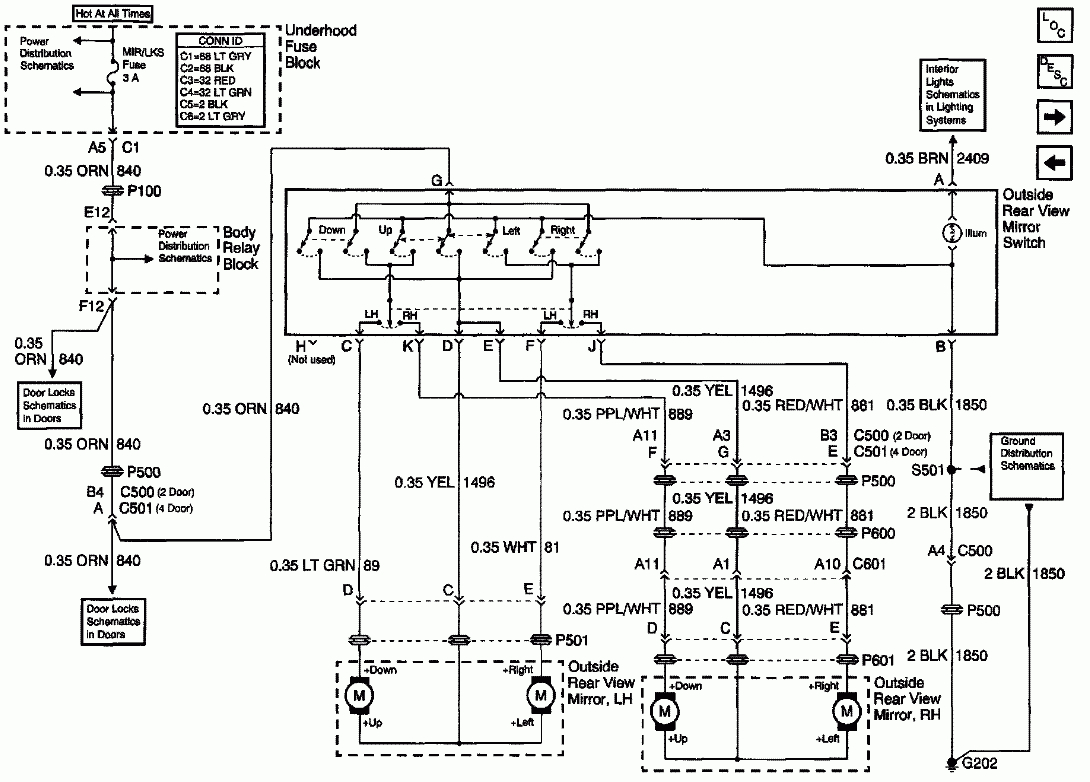 02 Power Mirrors On A 97 Wiring Help? - Blazer Forum - Chevy Blazer - Wiring Diagram For 1997 Chevy Silverado