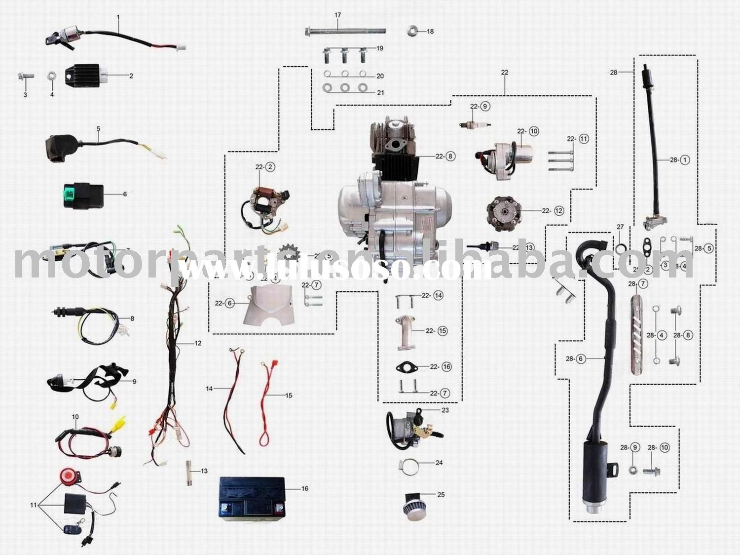 110 Wiring Diagram | Wiring Diagram - 110Cc Atv Wiring Diagram