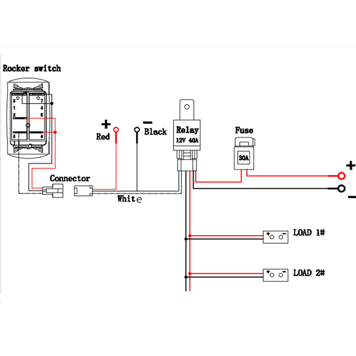 12V Relay Wiring Diagram Light - Wiring Diagrams Thumbs - Led Light Bar Wiring Diagram