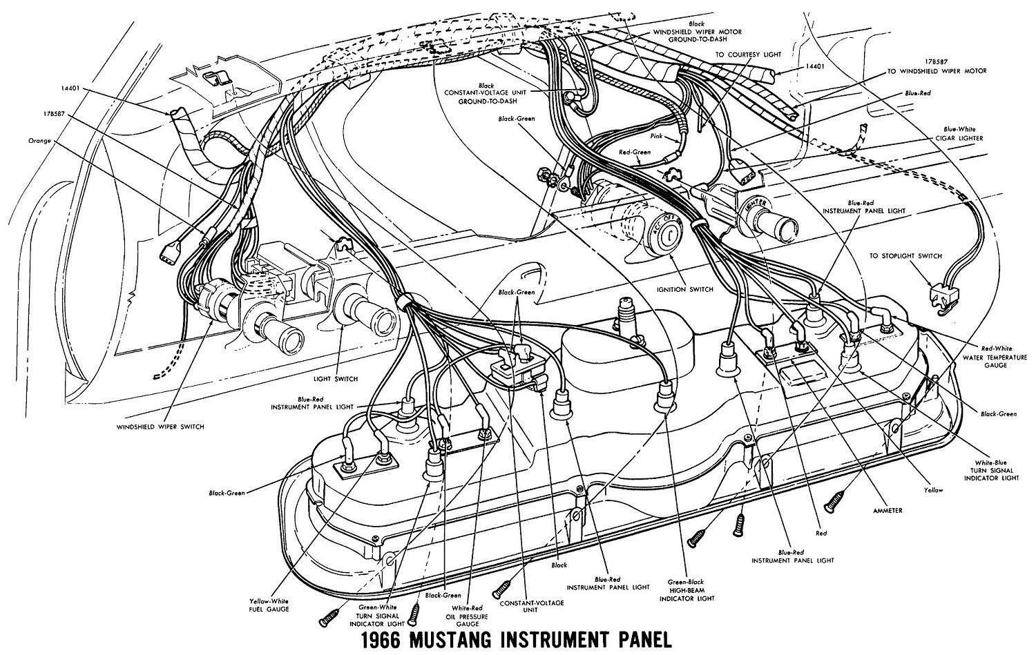 1966 Mustang Wiring Diagrams - Average Joe Restoration - 1966 Mustang Wiring Diagram