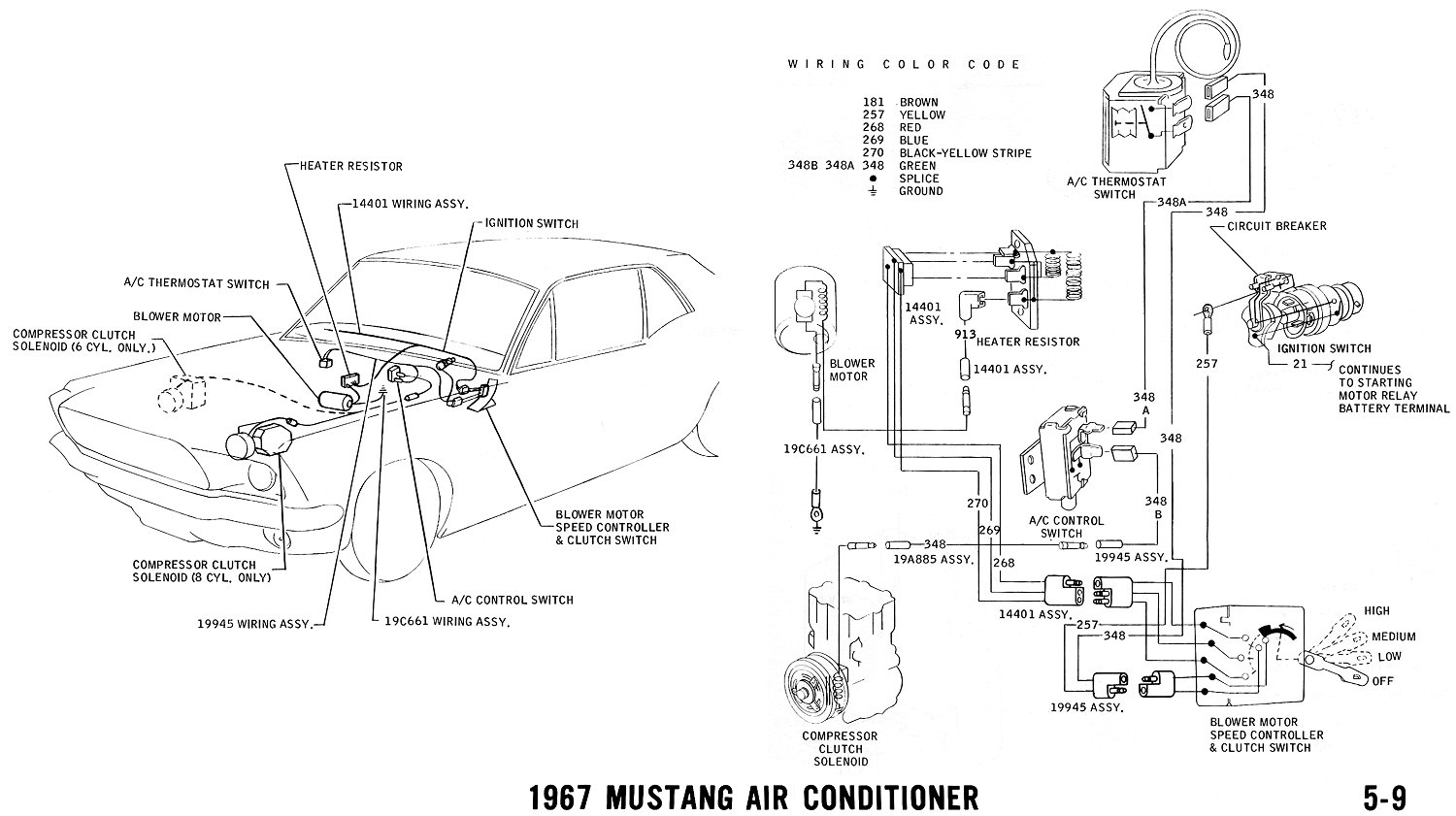 1967 Mustang Wiring And Vacuum Diagrams - Average Joe Restoration - Western Plow Wiring Diagram