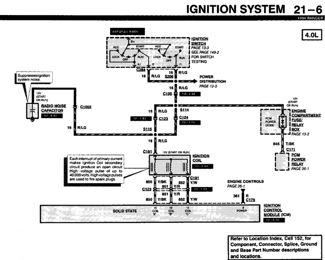 1994 Ford Ranger Ignition Wiring Diagram - Wiring Diagram Explained - Ford Ignition Control Module Wiring Diagram