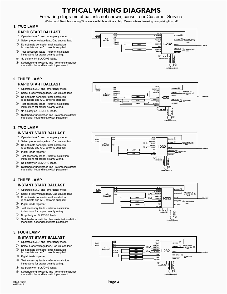 2 Lamp Emergency Ballast Wiring Diagram - Free Wiring Diagram For You • - 4 Lamp T8 Ballast Wiring Diagram