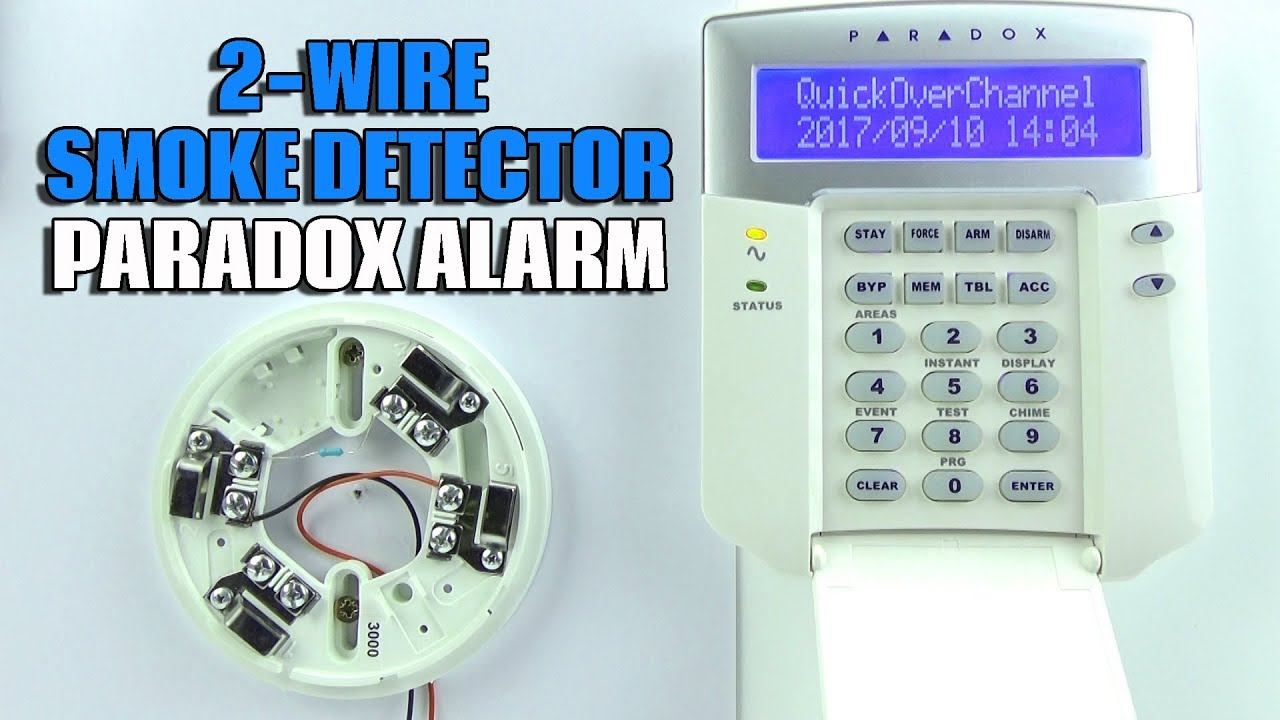 2 Wire Smoke Detector Wiring Paradox Evo Alarm Panel - Youtube - 2 Wire Smoke Detector Wiring Diagram