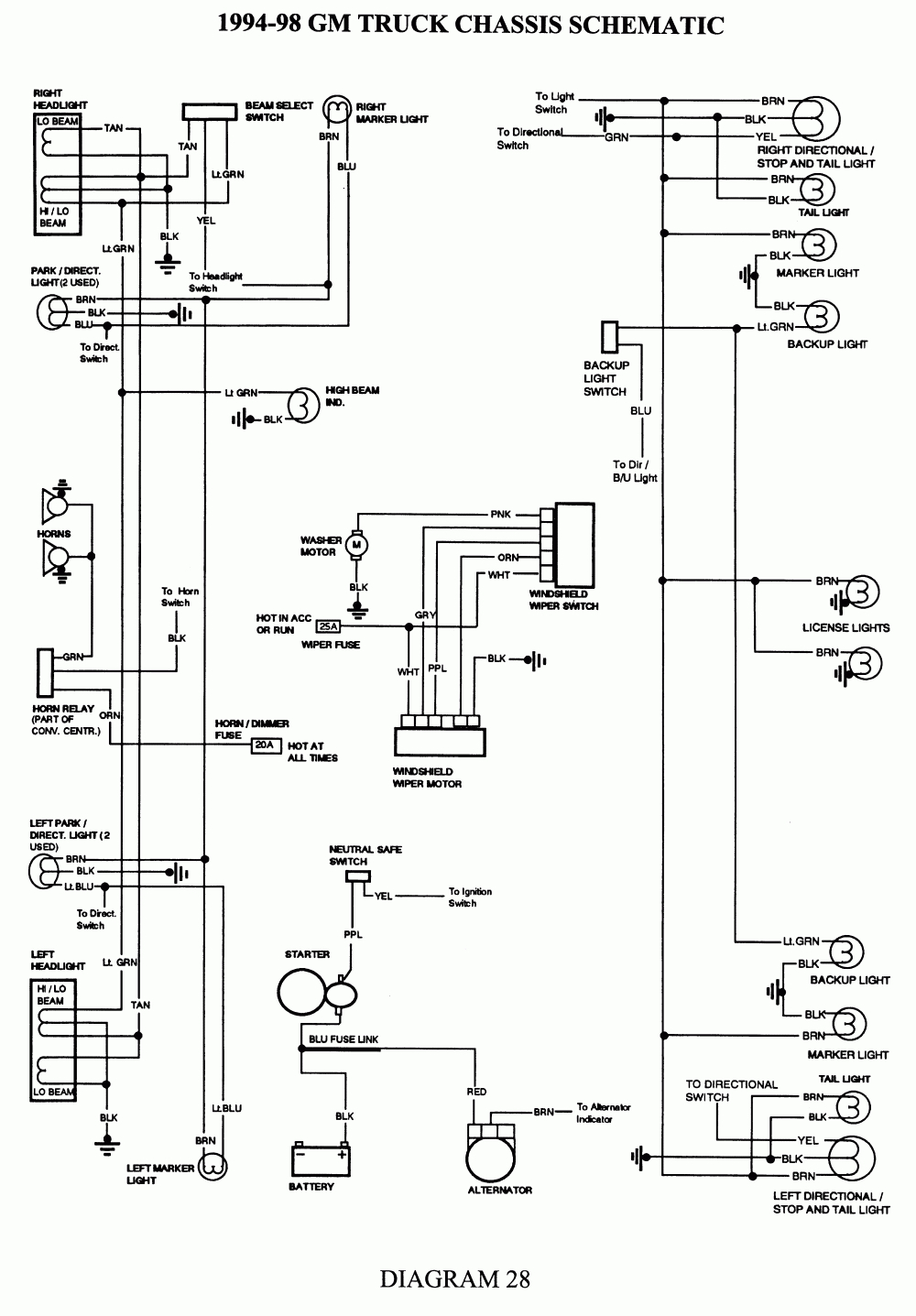 2002 Gm Turn Signal Wiring Diagram - Electrical Schematic Wiring - Brake And Turn Signal Wiring Diagram