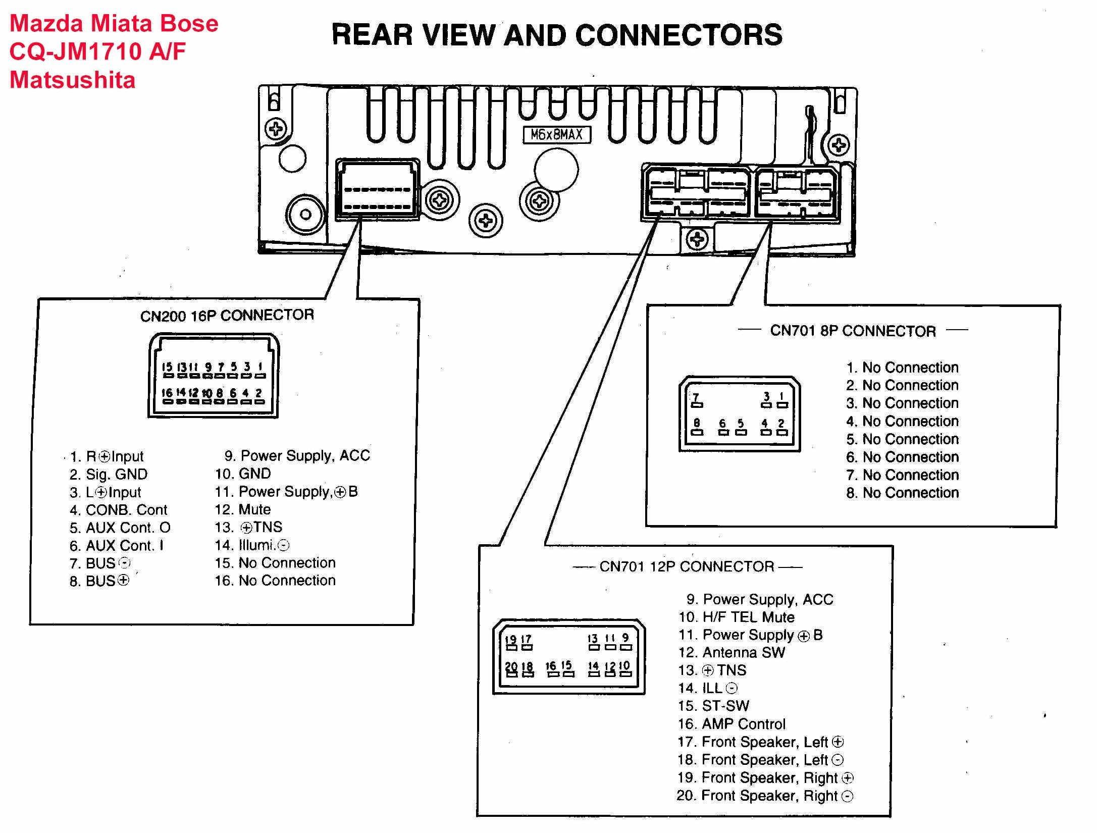 2004 Mazda 3 Stereo Wiring Diagram - Pickenscountymedicalcenter - Radio Wiring Harness Diagram