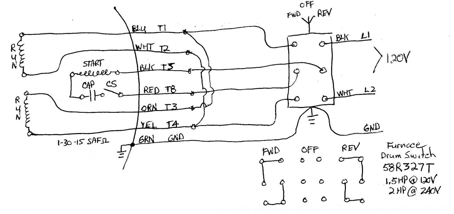 240 Vac Motor Wiring - Wiring Diagrams Hubs - Single Phase Motor Wiring Diagram With Capacitor