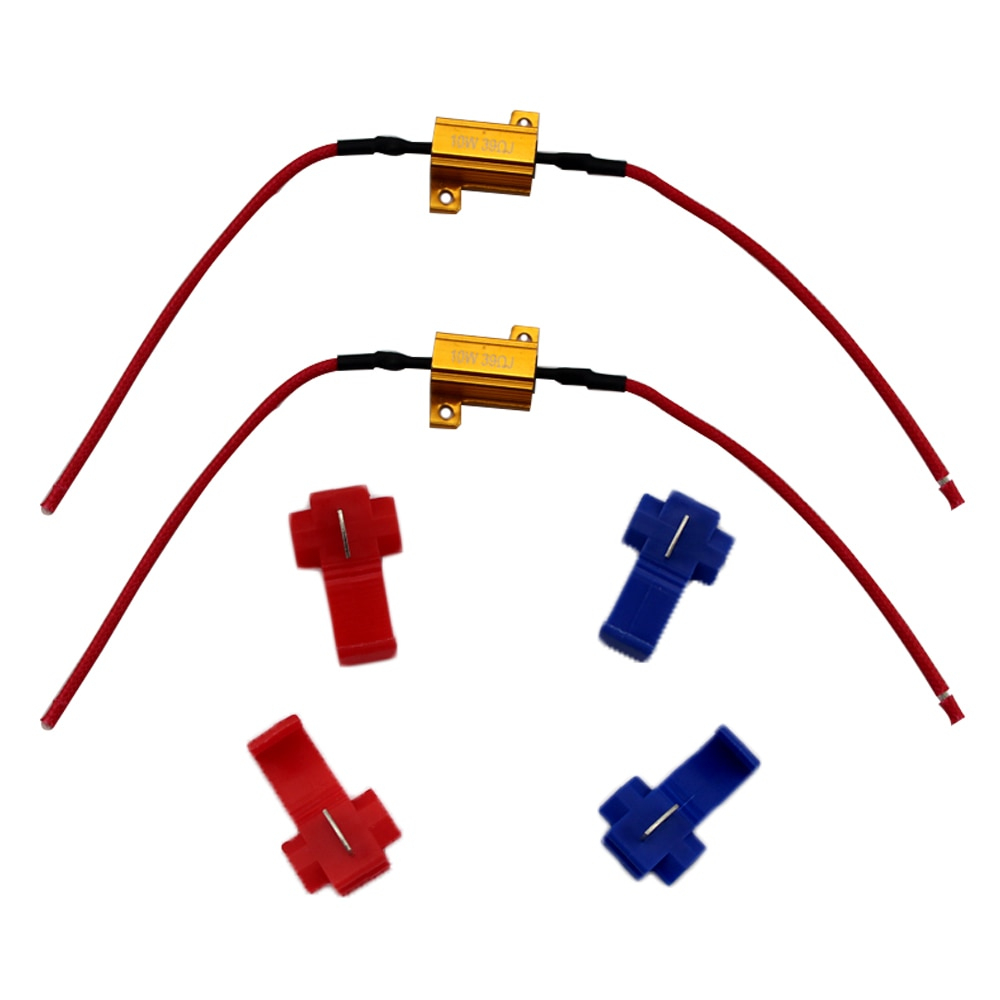 2Pcs 10W 39 Ohm Cnabus Load Resistor For Car Turn Signal Led Bulb - Led Load Resistor Wiring Diagram