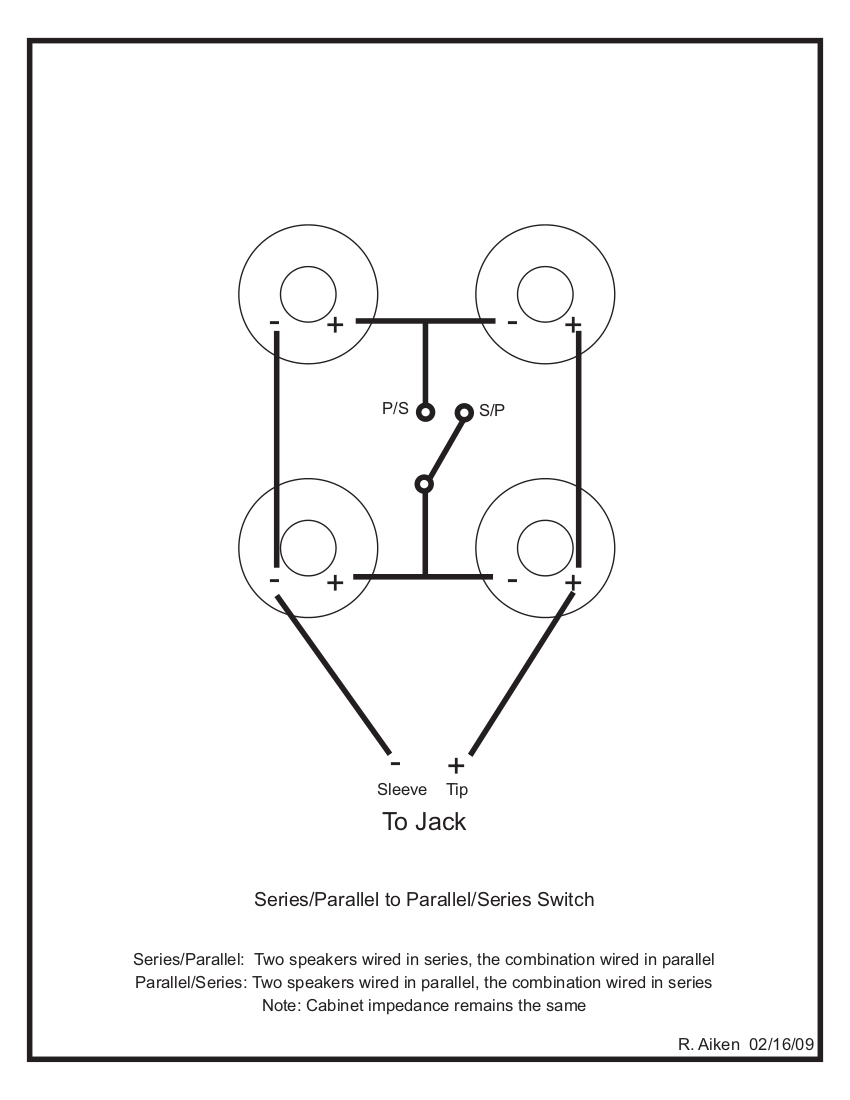 2X12 Speaker Cab Wiring Diagram | Wiring Diagram - Speaker Wiring Diagram Series Vs Parallel