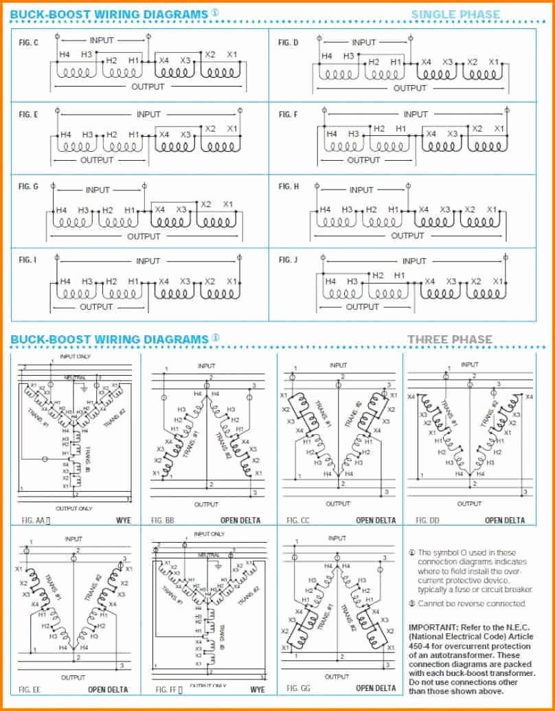 3 Phase Buck Boost Transformer Wiring Diagram | Manual E-Books - Buck Boost Transformer Wiring Diagram