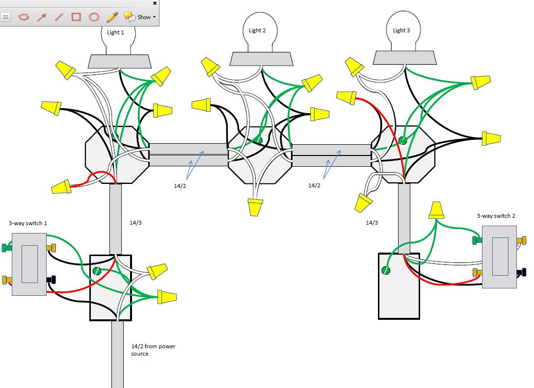3 Way Dimmer 2 Lights Wiring Diagram | Manual E-Books - 3 Way Switch Wiring Diagram Multiple Lights