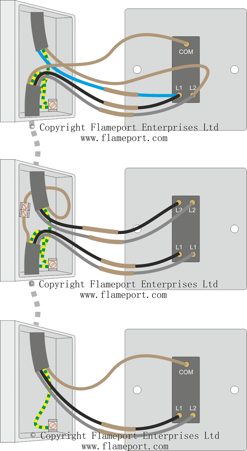 3 Way Switched Lighting Circuits - 3 Way Switching Wiring Diagram