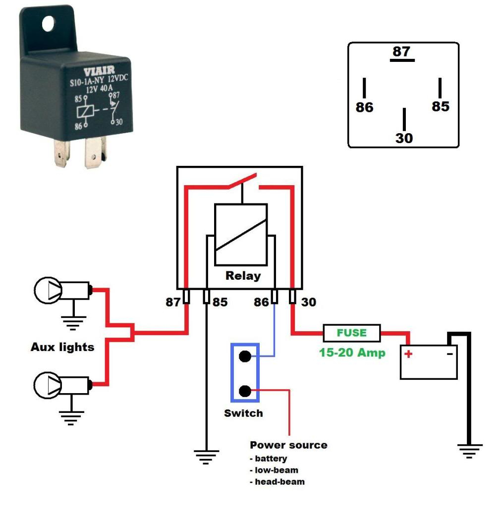 30 40 Amp Relay Wiring Diagram | Manual E-Books - Relay Wiring Diagram