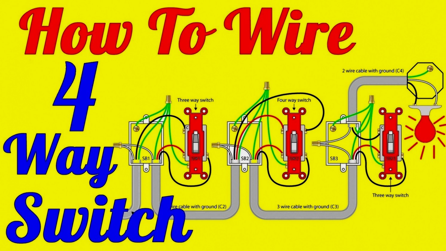 4 Way Wiring Diagram Multiple Lights - All Wiring Diagram - 3 Way Light Switch Wiring Diagram Multiple Lights