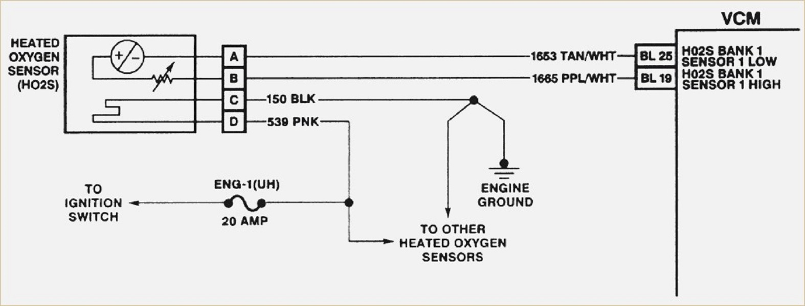 4 Wire Oxygen Sensor Diagram Toyota - Wiring Diagram Data - 4 Wire O2 Sensor Wiring Diagram