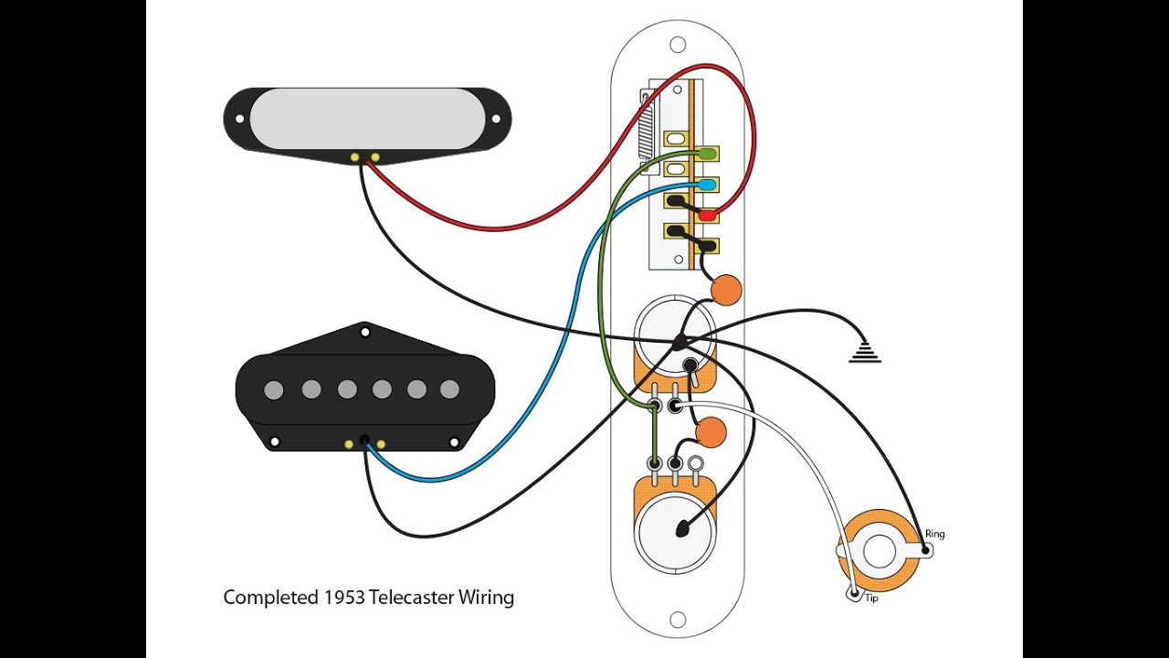 53 &quot;blackguard&quot; Tele Wiring Scheme - Youtube - Telecaster Wiring Diagram
