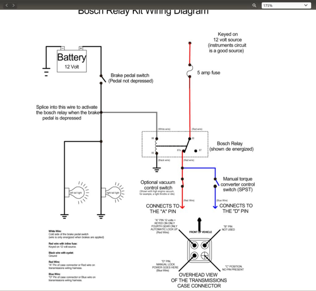 700r4 Lockup Wiring Diagram