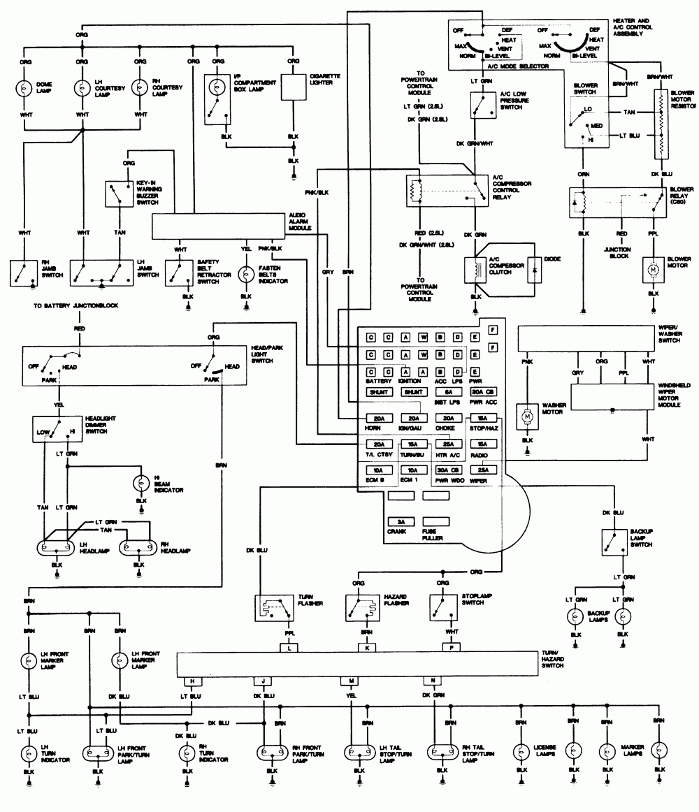 89 Chevy S10 Blazer Stereo Wiring Harness Diagram | Wiring Diagram - Blazer Fog Light Wiring Diagram