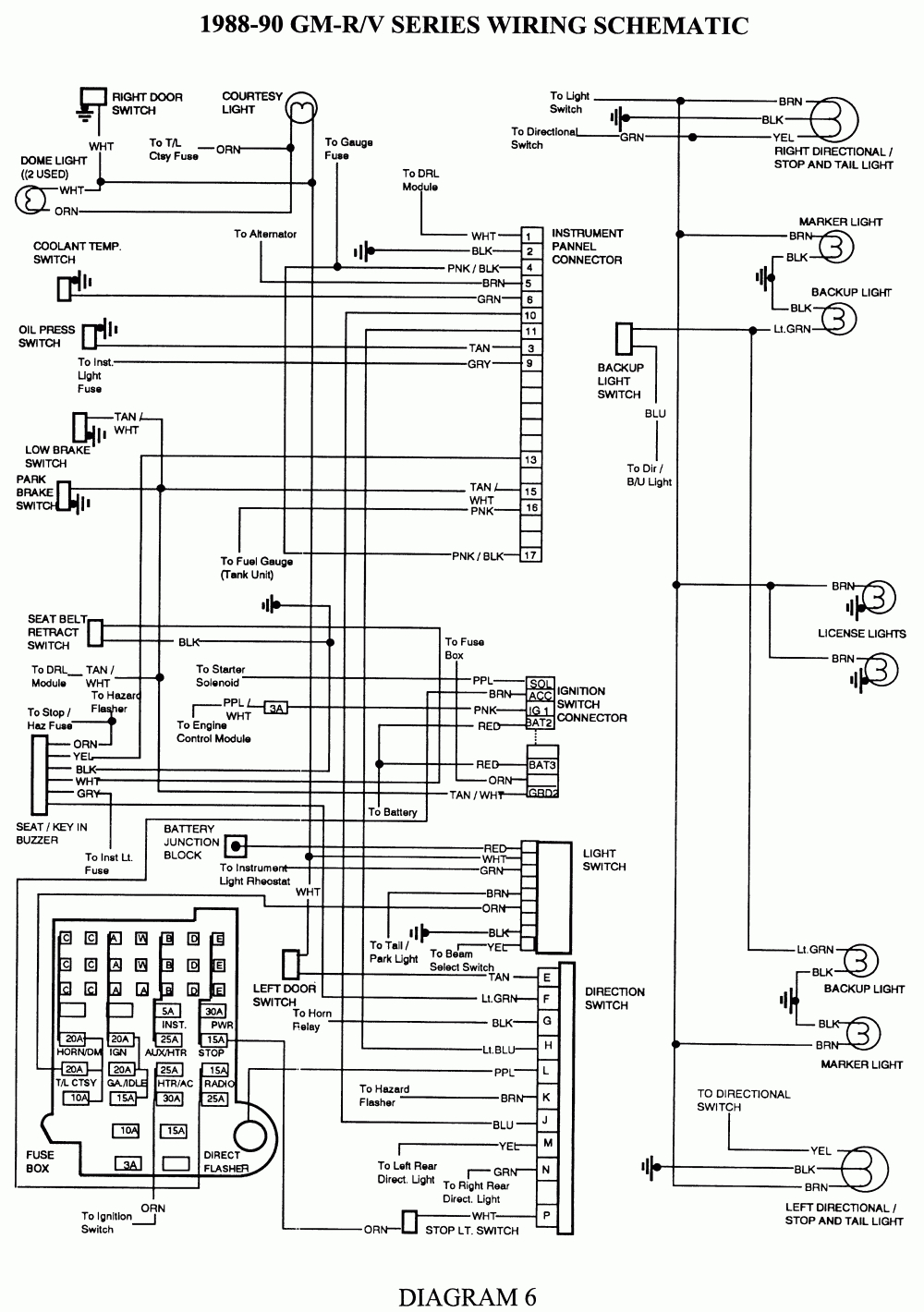 96 Chevy Tail Light Wiring Harness - Wiring Diagram Detailed - Chevy Express Tail Light Wiring Diagram
