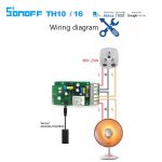 Acheter Sonoff Th16 Smart Wifi Commutateur Surveillance Température   Sonoff Wiring Diagram