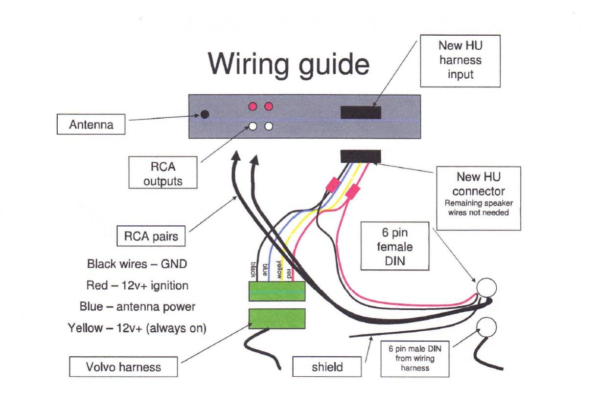 Aftermarket Radio To Factory Amp Wiring Help - Volvo Forums - Volvo - Stereo Headphone Jack Wiring Diagram