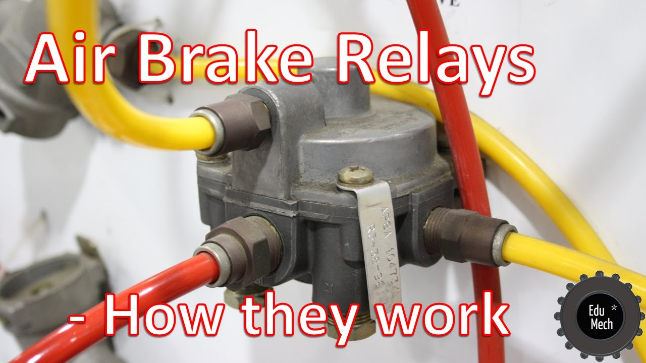 Air Brake Relay - How It Works. Air Braking Systems And Commercial - Kenworth W900 Wiring Diagram