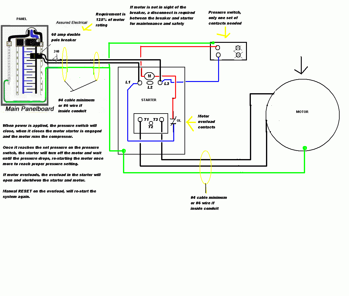 Air Compressor Wiring Diagram 230V 1 Phase Sample | Wiring Diagram - Air Compressor Wiring Diagram 230V 1 Phase