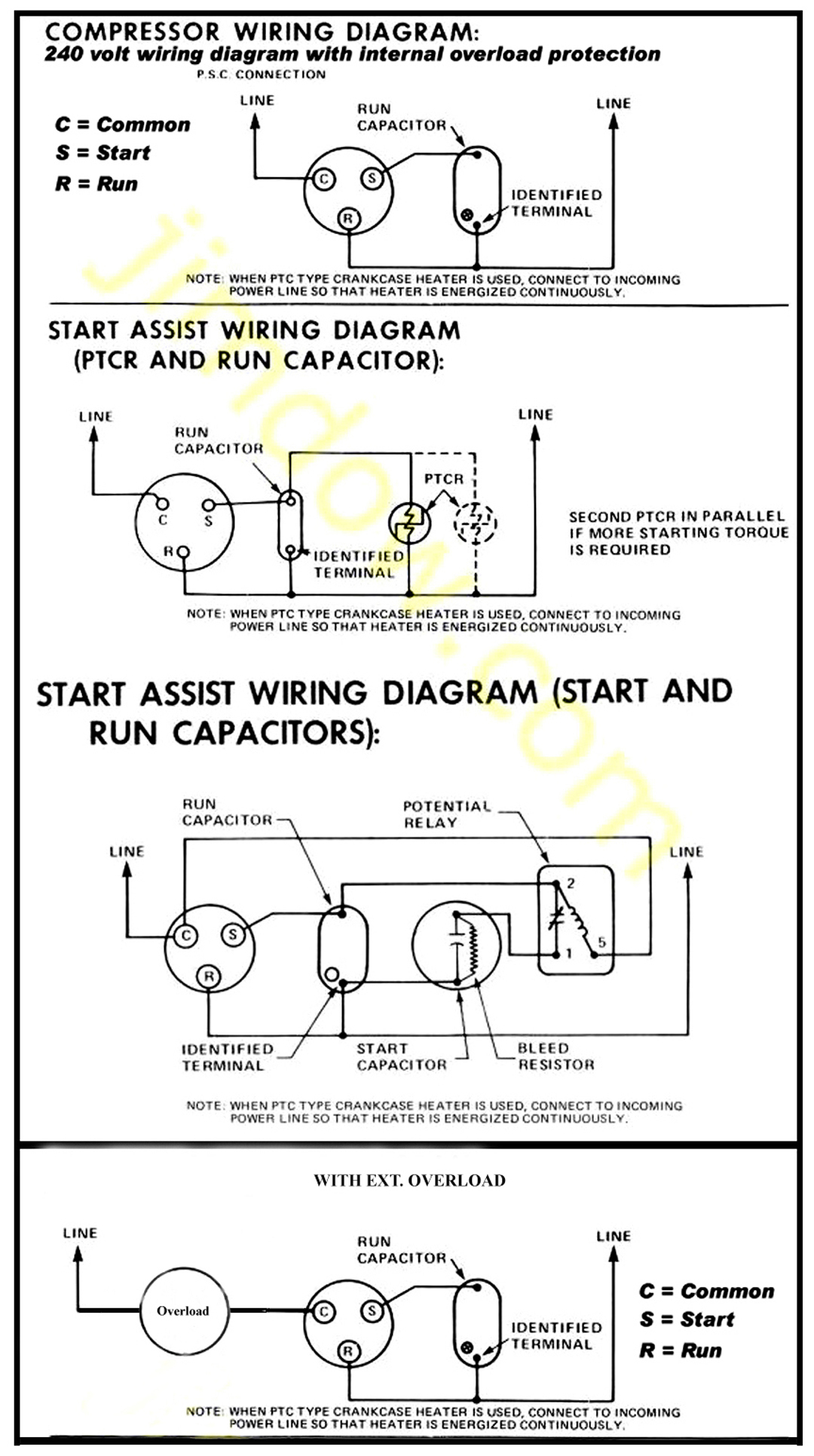 Air Conditioner Compressor Wiring : General Spud Cannon Related - Air Conditioner Wiring Diagram Capacitor