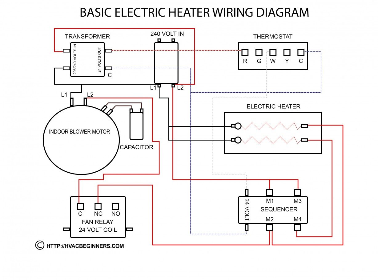 Amazing Of Baseboard Heater Wiring Diagram Multiple Heaters Just One - 240 Volt Baseboard Heater Wiring Diagram
