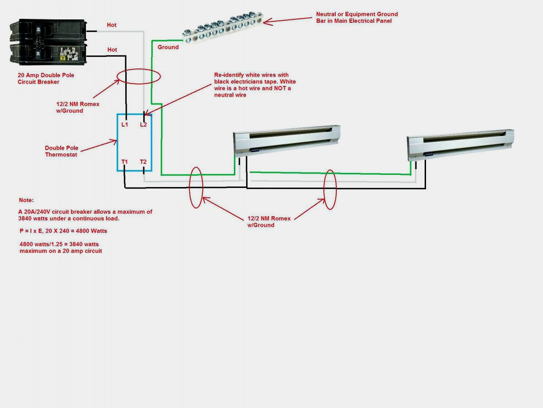 Amazing Of Single Pole Thermostat Wiring Diagram 240V Heater Library - Single Pole Thermostat Wiring Diagram