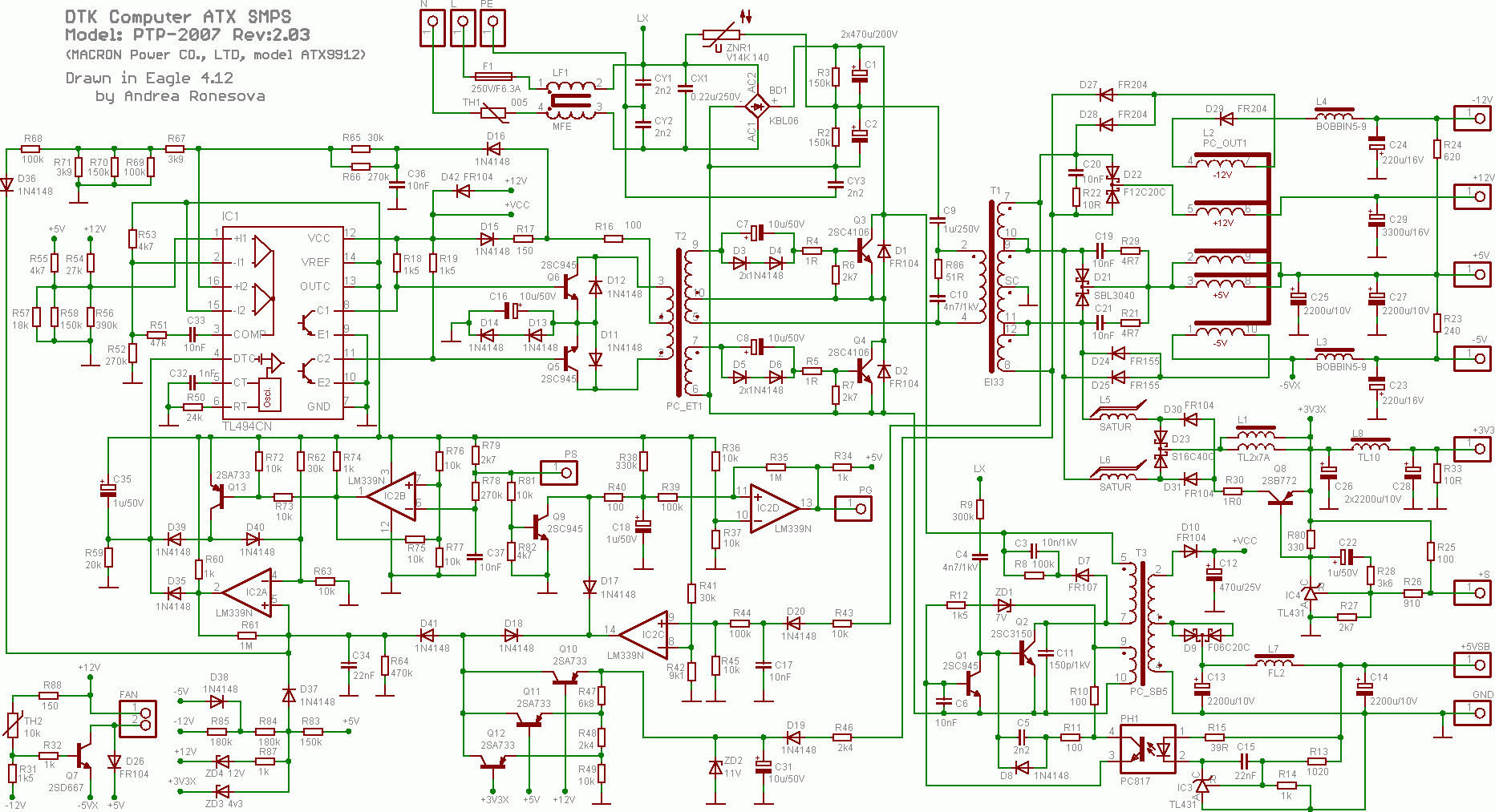 Atx Power Wiring Diagram | Wiring Diagram - Bestec Atx-250-12Z Wiring Diagram