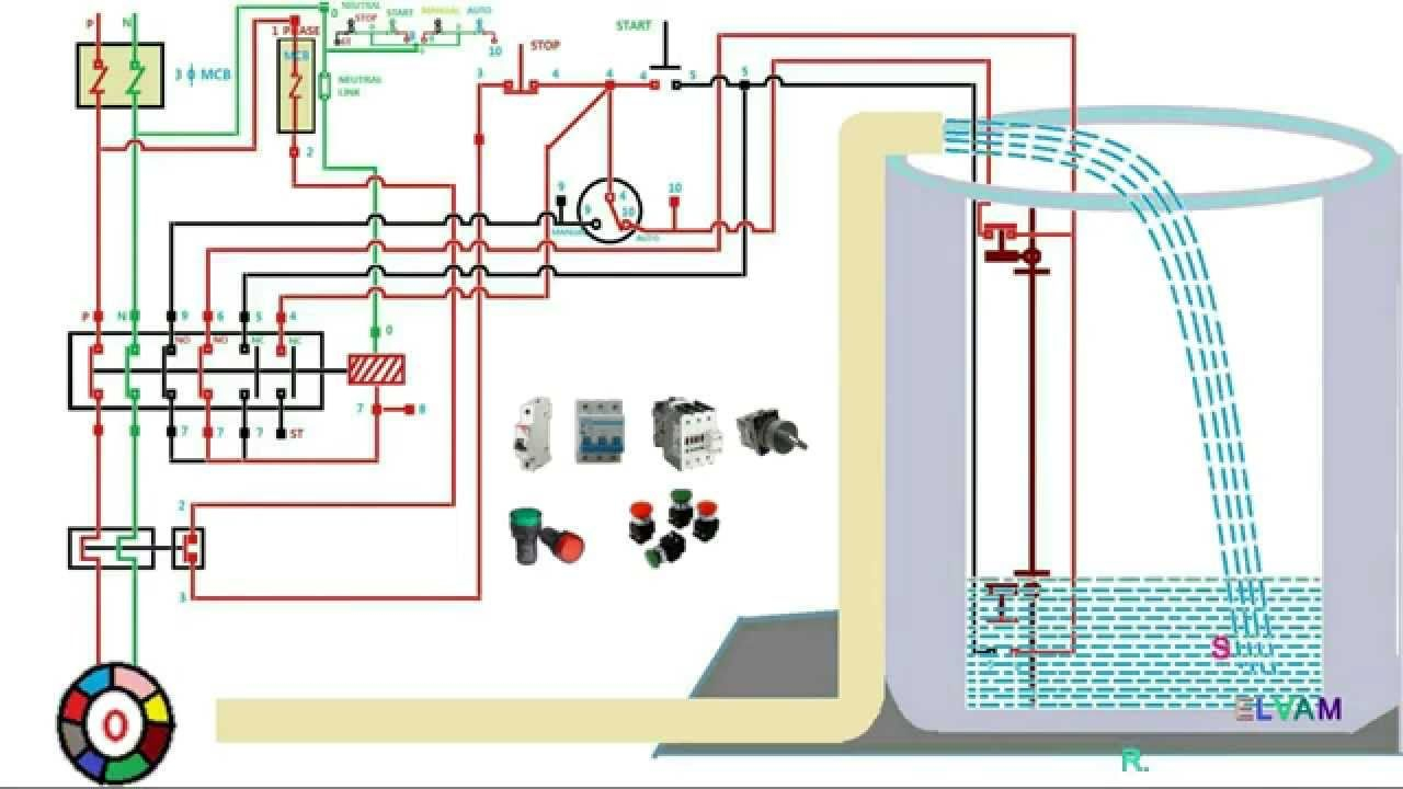 Automatic Water Level Controler Single Phase Motor Starter Best Of - Submersible Well Pump Wiring Diagram