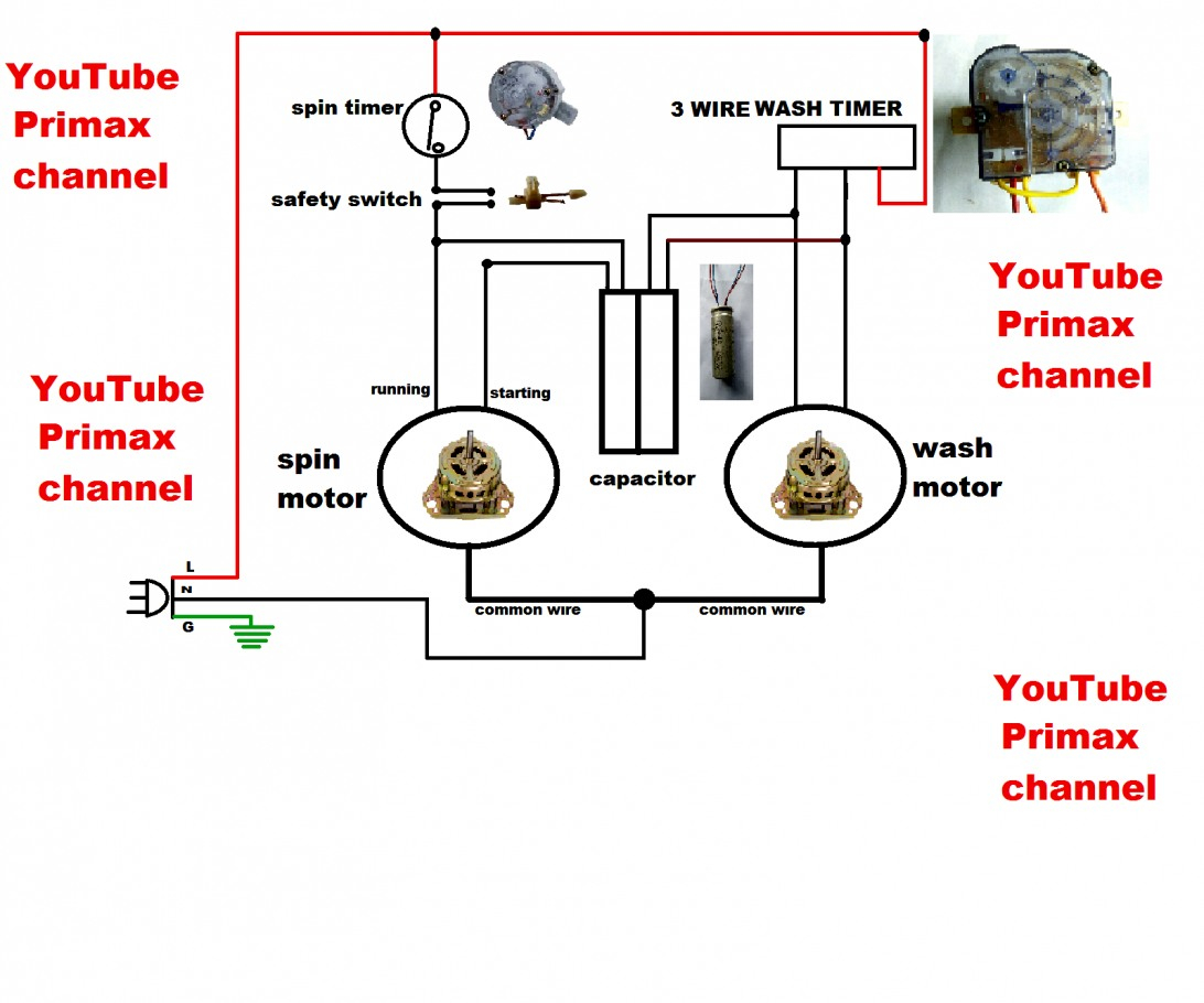 Awesome Of Wiring Diagram For Whirlpool Washing Machine Washer - 3 Wire Motor Wiring Diagram