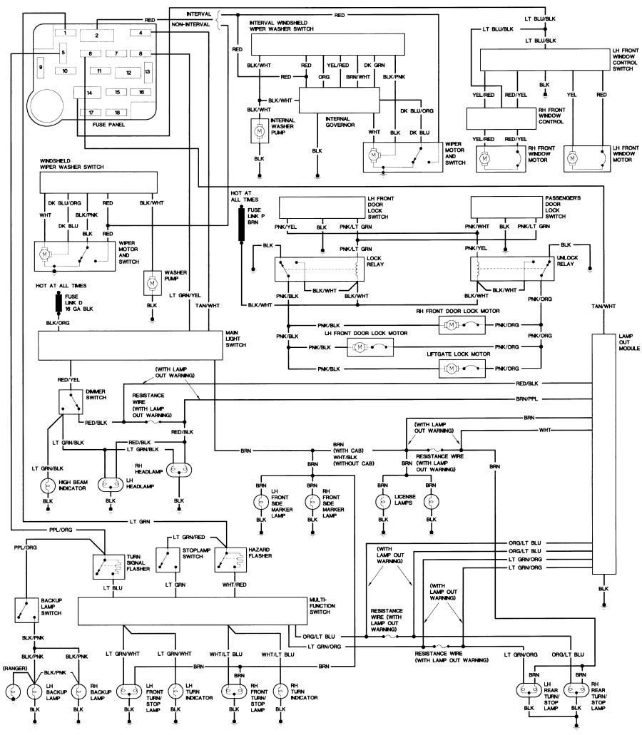 Bronco Ii Wiring Diagrams : Bronco Ii Corral - 1990 Ford Bronco Wiring Diagram