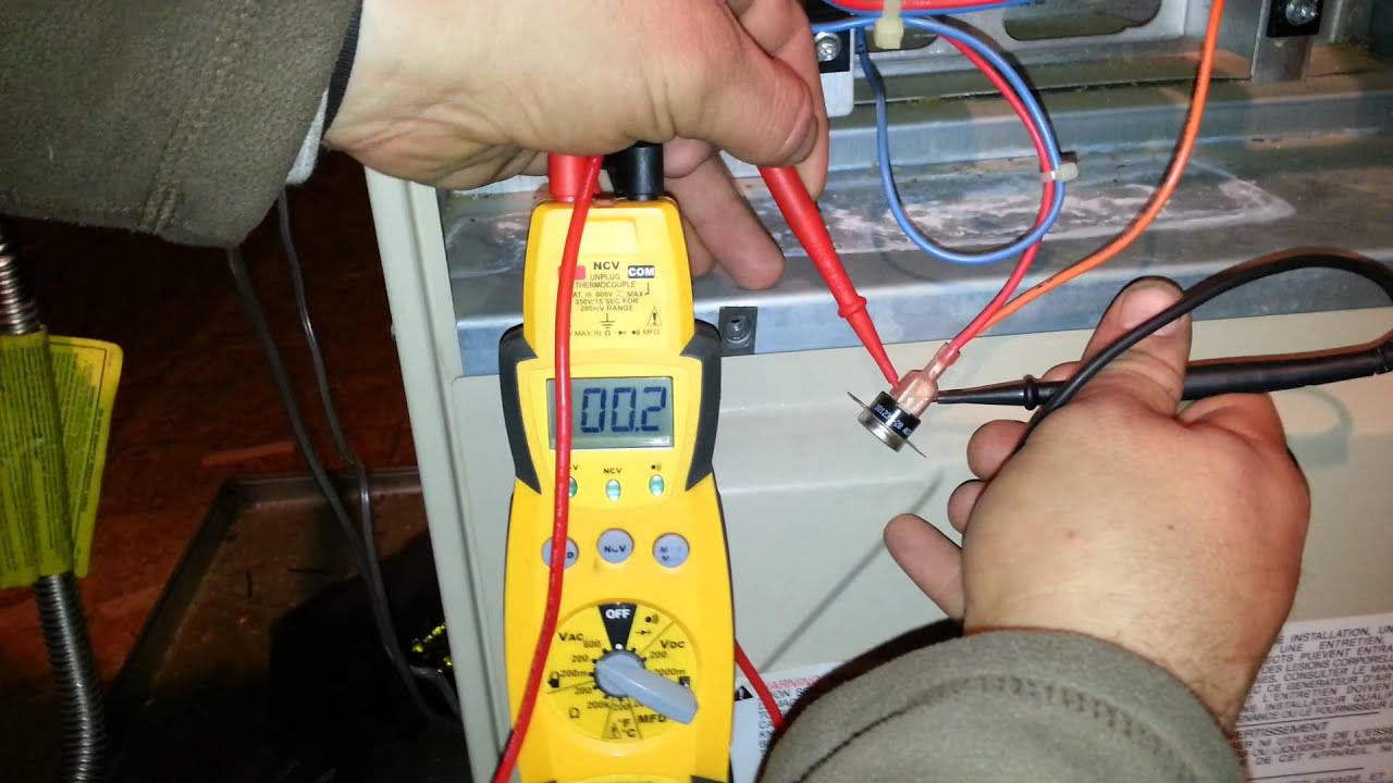Checking A Limit Switch Using Your Voltmeter - Youtube - Intertherm Electric Furnace Wiring Diagram