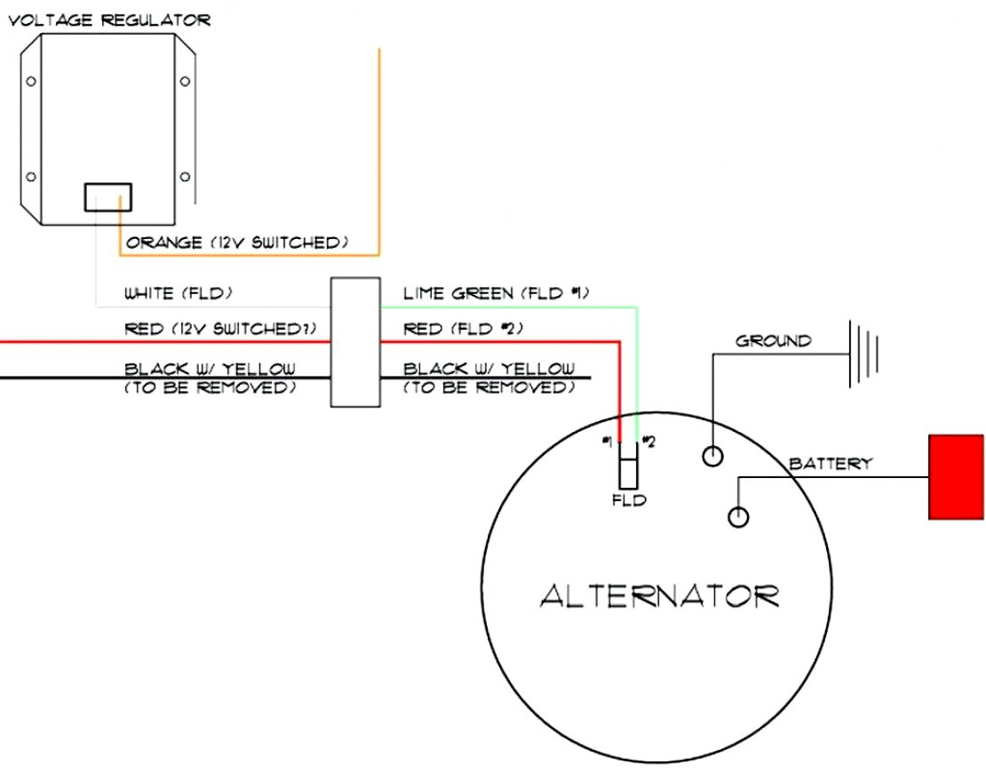Chevy One Wire Alternator Wiring - Wiring Diagram Detailed - One Wire Alternator Wiring Diagram