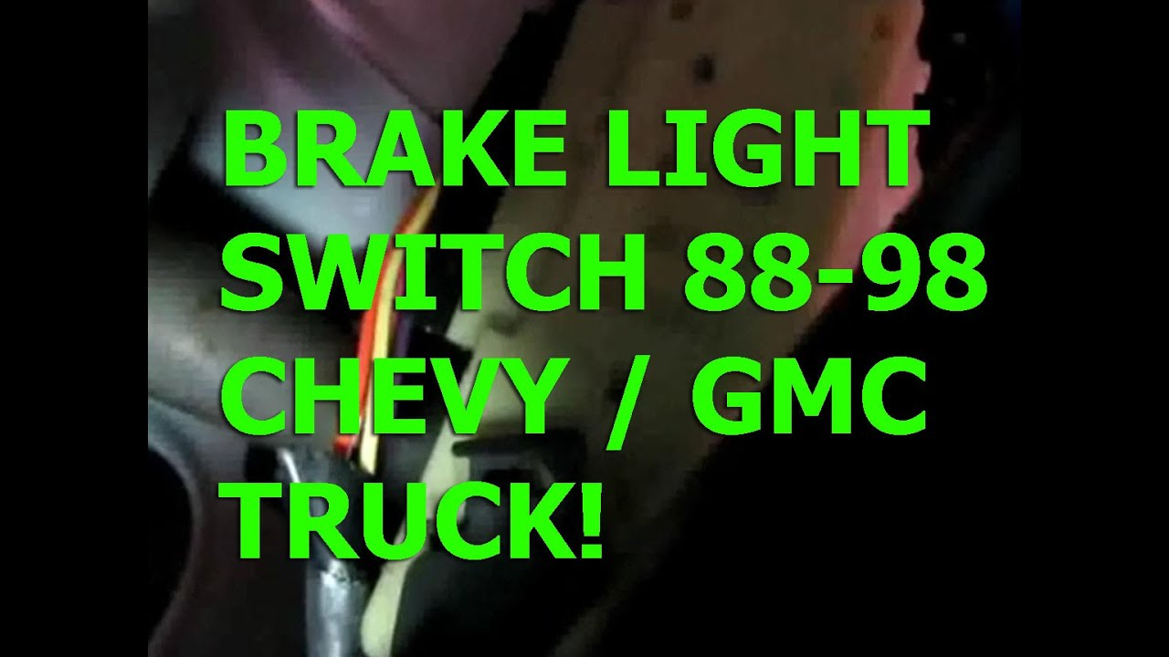 Chevy Silverado 88-98 Brake Light Switch Replacement Gmc Sierra - 1998 Chevy Silverado Brake Light Switch Wiring Diagram
