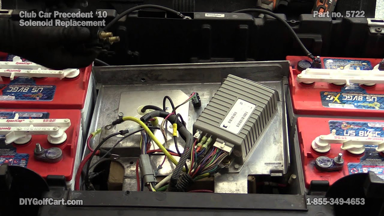 Club Car Precedent 48 Volt Solenoid | How To Replace On Golf Cart - Club Car Precedent Wiring Diagram