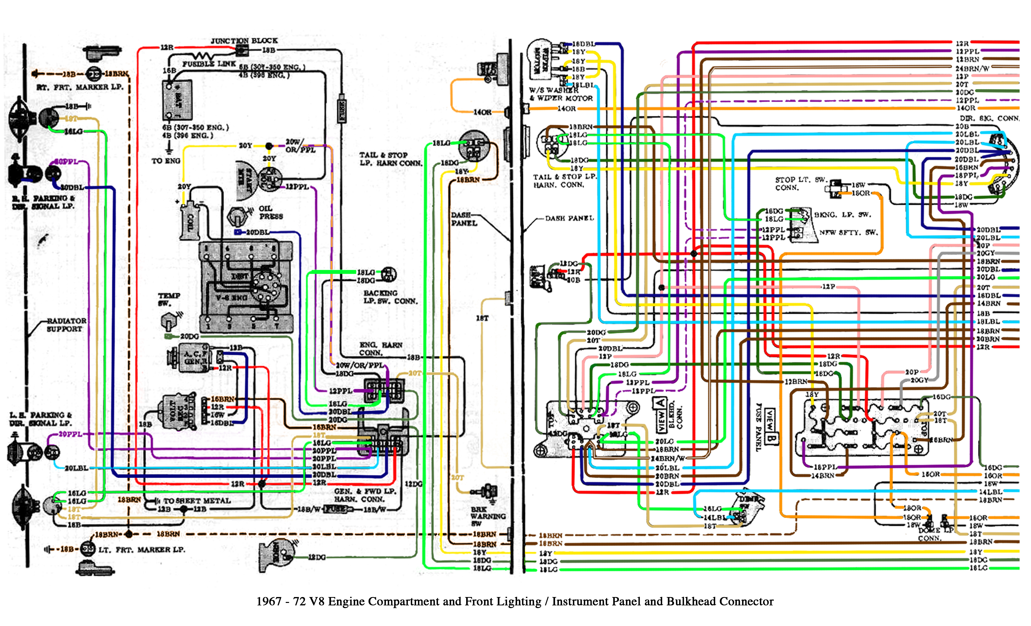 Color Wiring Diagram Finished - The 1947 - Present Chevrolet &amp;amp; Gmc - 1972 Chevy Truck Wiring Diagram