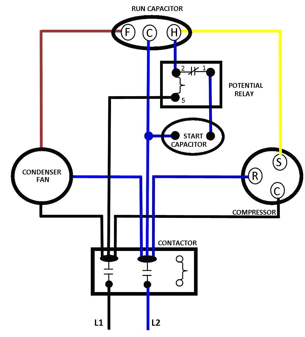 Compressor Motor Wiring Diagram - Wiring Diagrams Hubs - Compressor Wiring Diagram