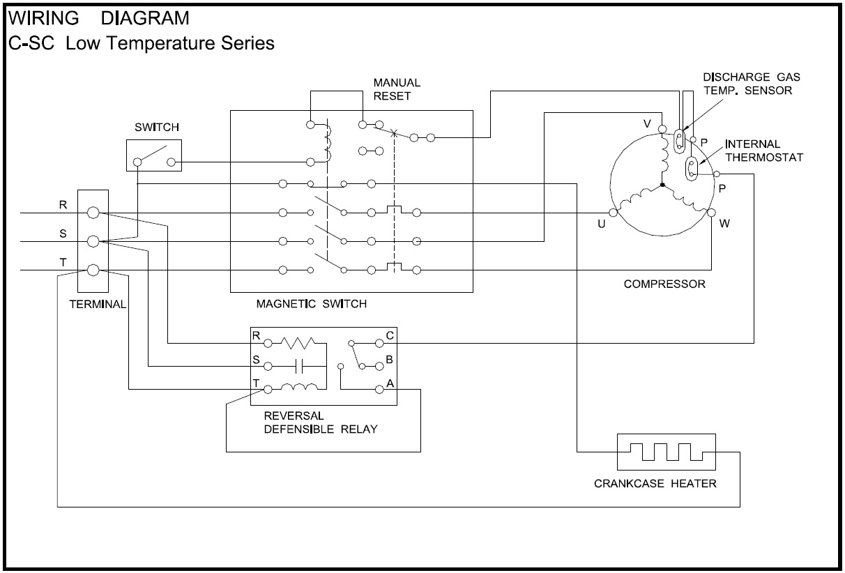 Copeland Wiring Diagrams - Wiring Data Diagram - Compressor Wiring Diagram Single Phase