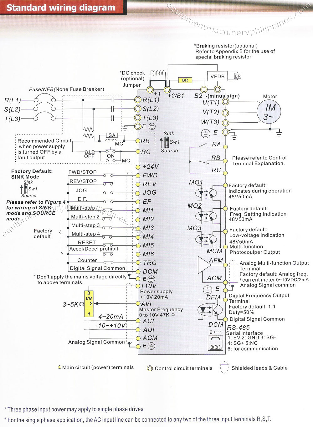 Delta Vfd B Series Standard Wiring Diagram Philippines - Vfd Wiring Diagram