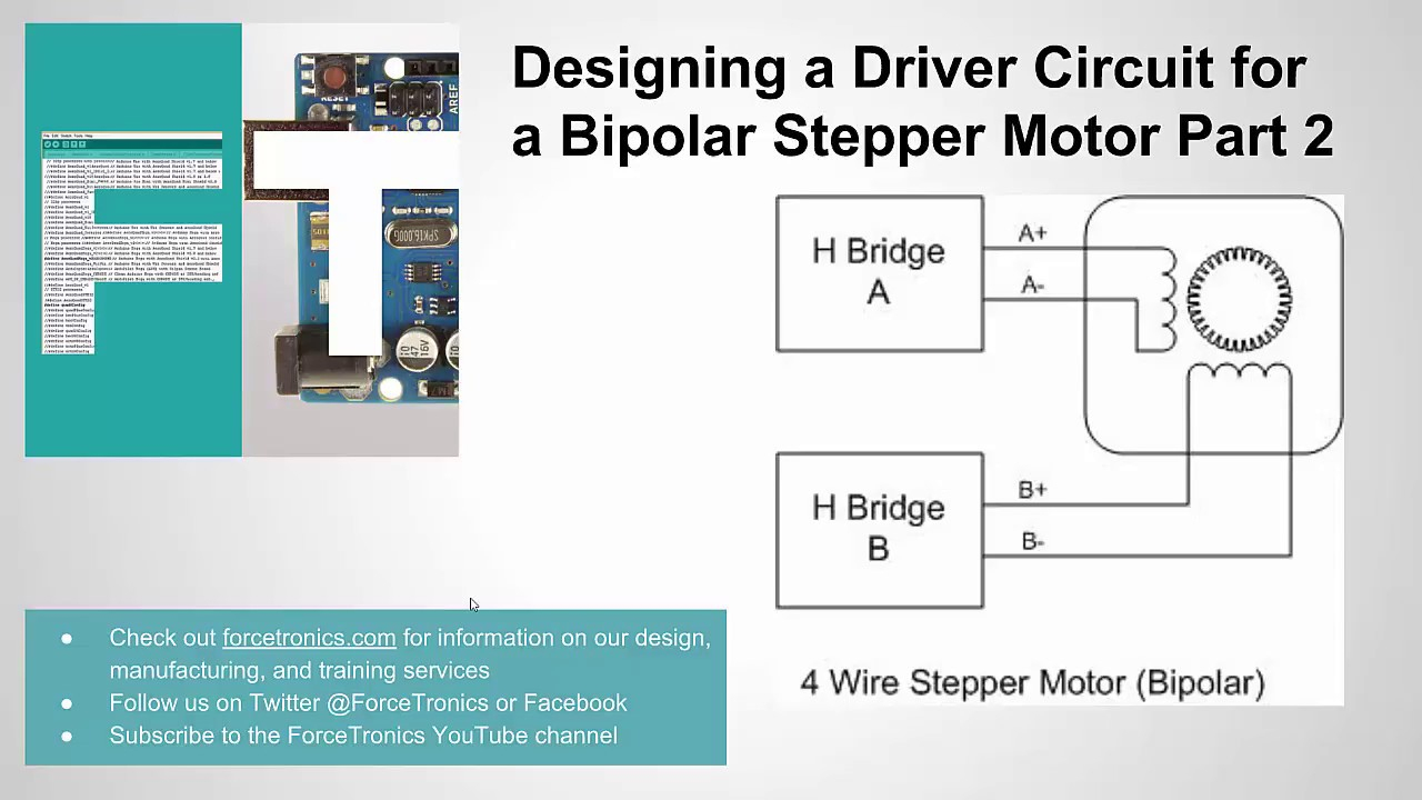 Designing A Driver Circuit For A Bipolar Stepper Motor Part 2 - Youtube - Stepper Motor Wiring Diagram