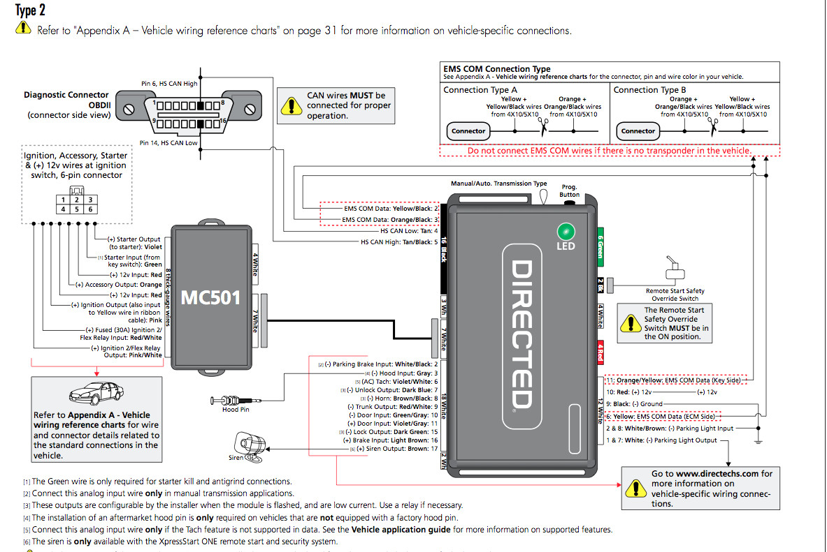 Directed Remote Start Wiring Diagram Dei Dball2 Install Using Oem In - Dball2 Wiring Diagram
