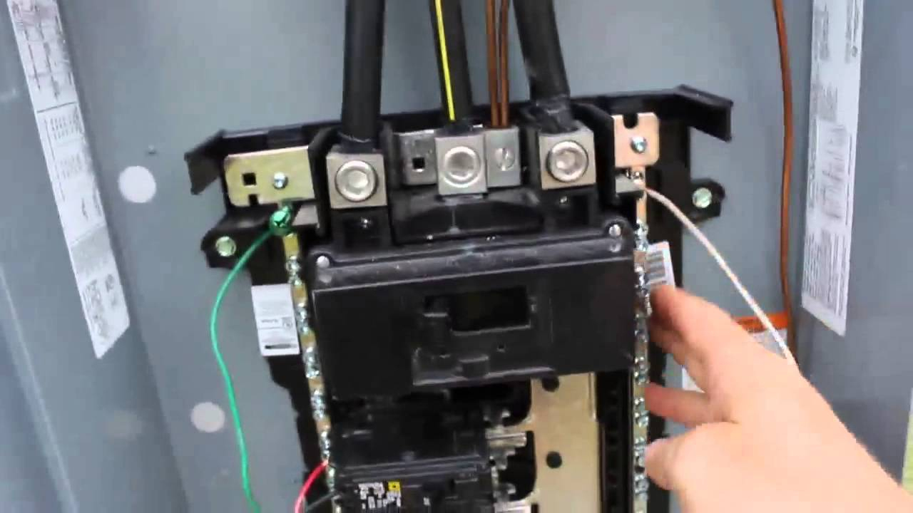 Diy Electrical Service Installation With 200 Amp Main Breaker - Youtube - 200 Amp Breaker Box Wiring Diagram