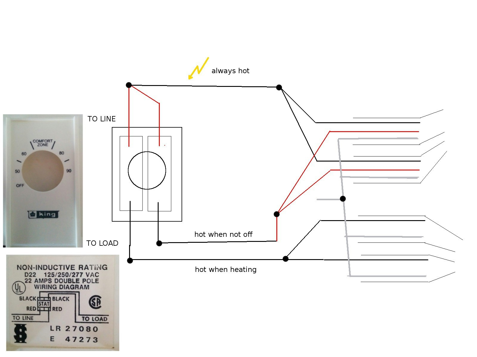 Double Pole Thermostat Wiring Diagram Baseboard Heater 6 Best - Double Pole Thermostat Wiring Diagram