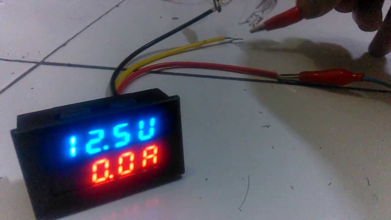 Dual Led Digital Voltmeter Ammeter ( Volt &amp;amp; Ampere Tester) - Youtube - Digital Volt Amp Meter Wiring Diagram