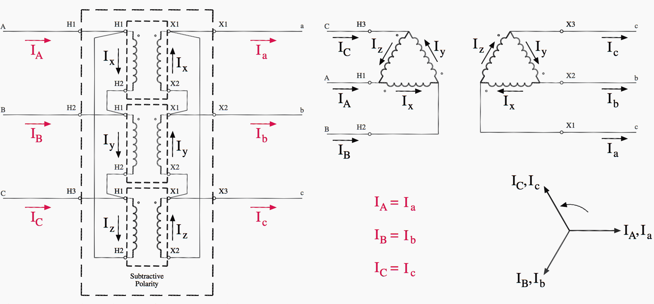 Easy Understanding Of 3-Phase Transformer Connections (Delta–Delta - 3 Phase Transformer Wiring Diagram