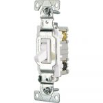 Eaton 15 Amp 3 Way Light Switch, White Csb315Stw Sp   The Home Depot   Single Pole Light Switch Wiring Diagram