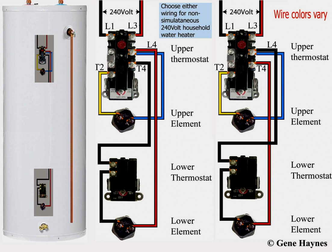 Electric Hot Water Heater Wiring Diagram How To Wire Thermostats - Electric Hot Water Heater Wiring Diagram